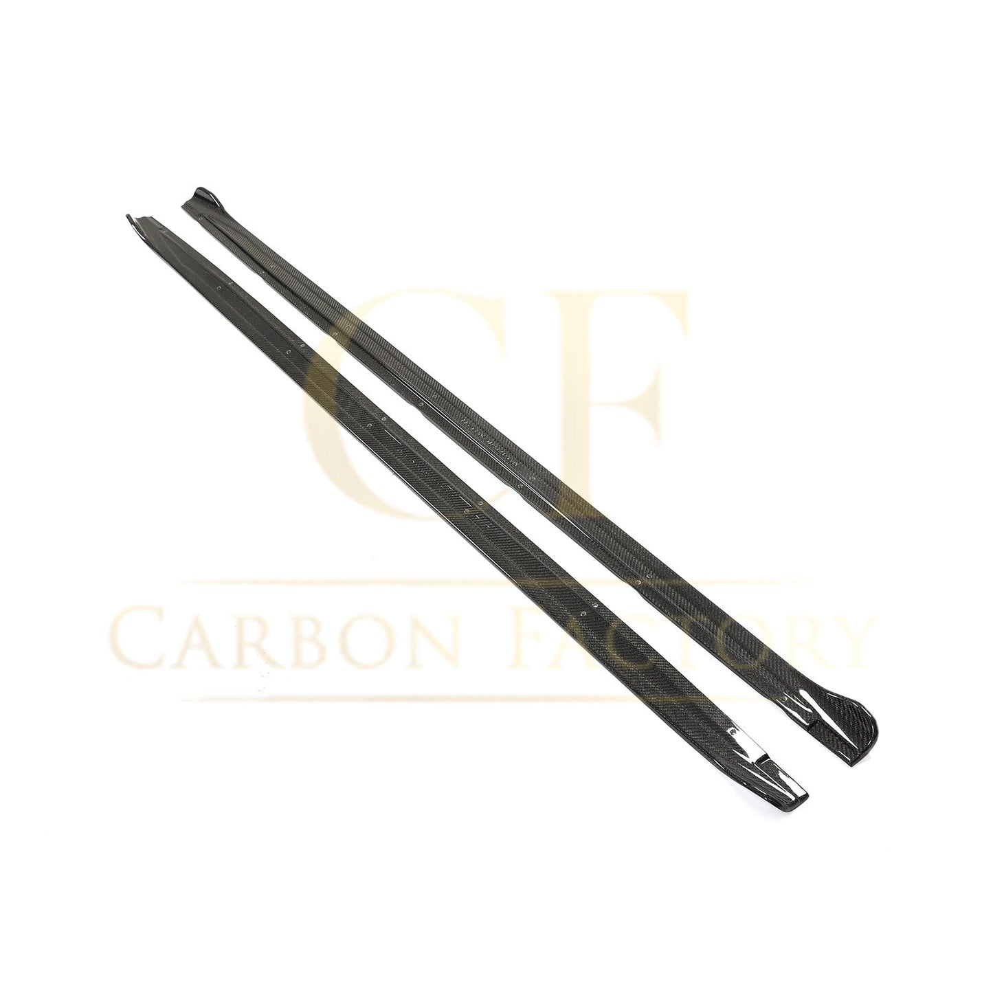 Audi A3 S3 Saloon V Style Carbon Fibre Side Skirt 20-22-Carbon Factory