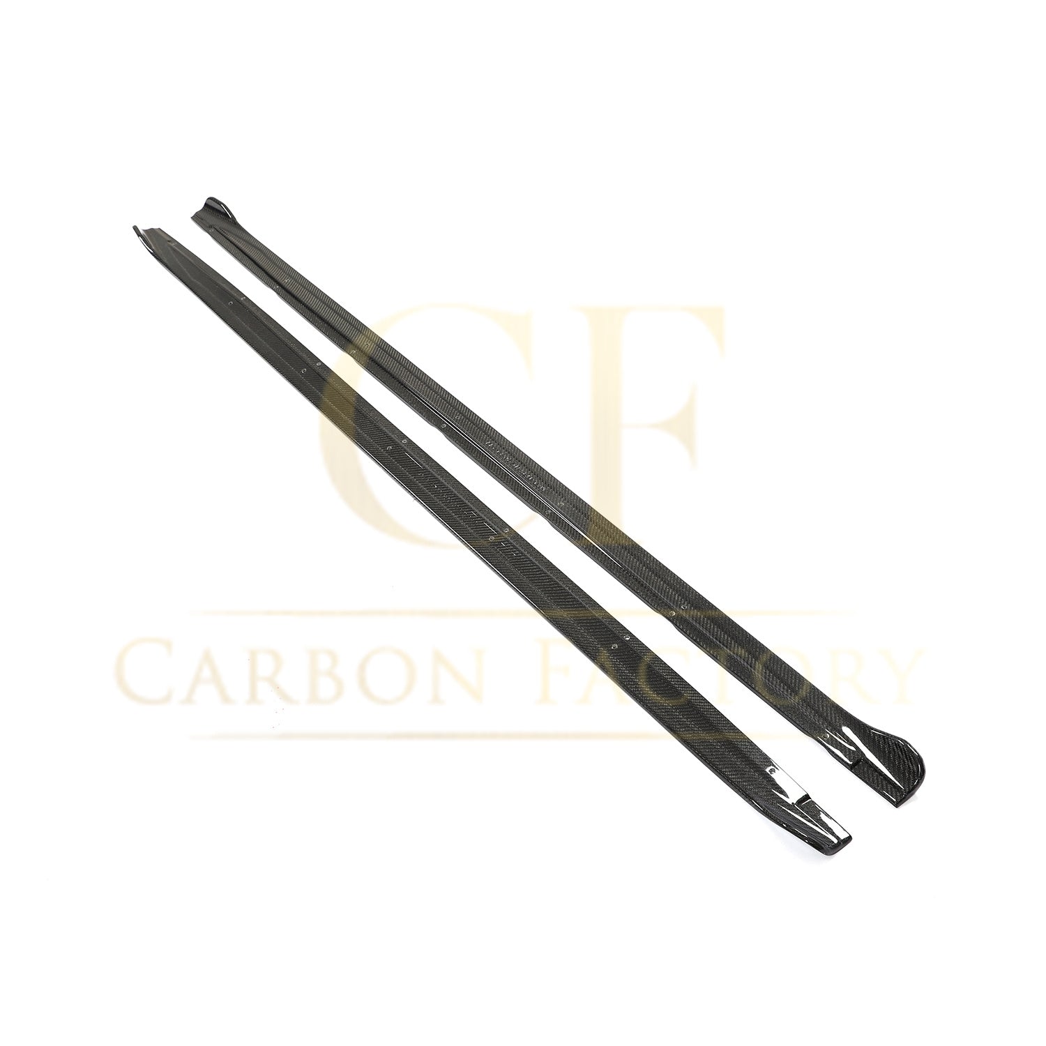 Audi A3 S3 Saloon V Style Carbon Fibre Side Skirt 20-22-Carbon Factory