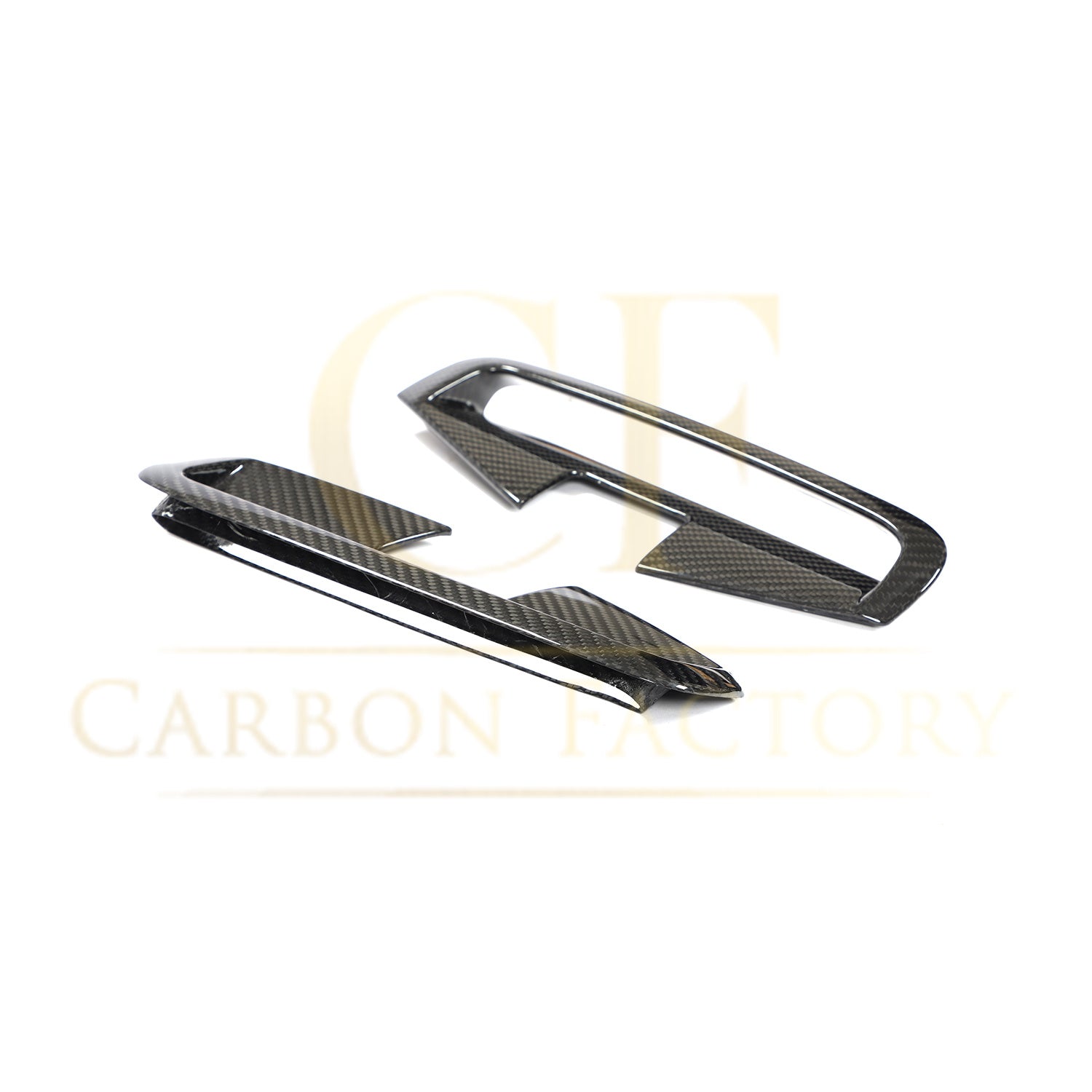 BMW 4 Series G22 G23 Carbon Fibre Front Bumper Side Trims 20-Present-Carbon Factory