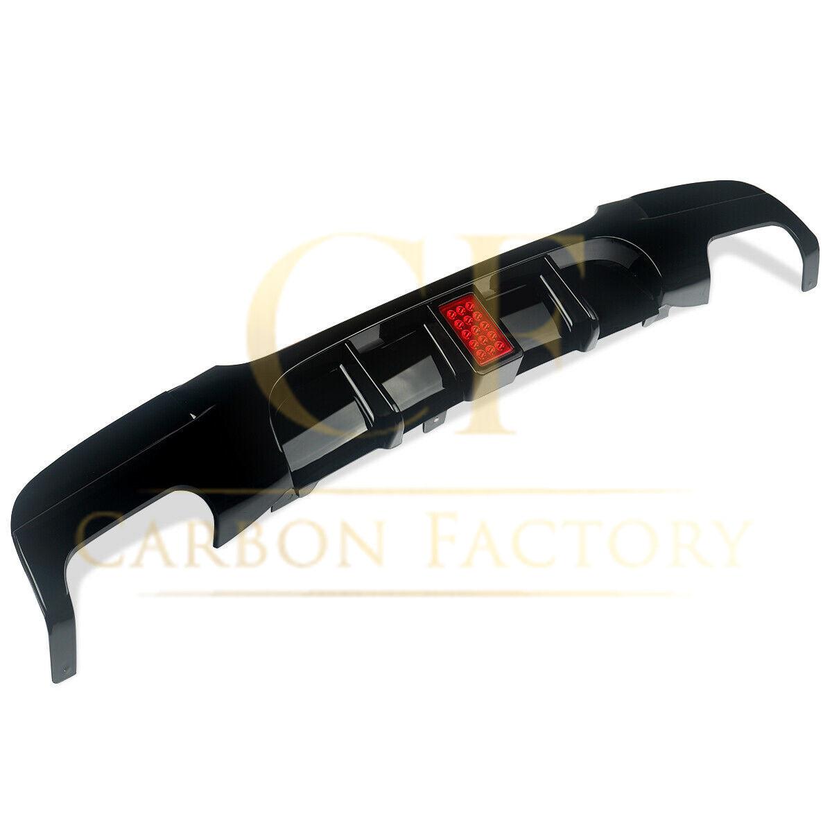 BMW E90 E91 3 Series LED Style Gloss Black Rear Diffuser Quad Exhaust 05-13-Carbon Factory