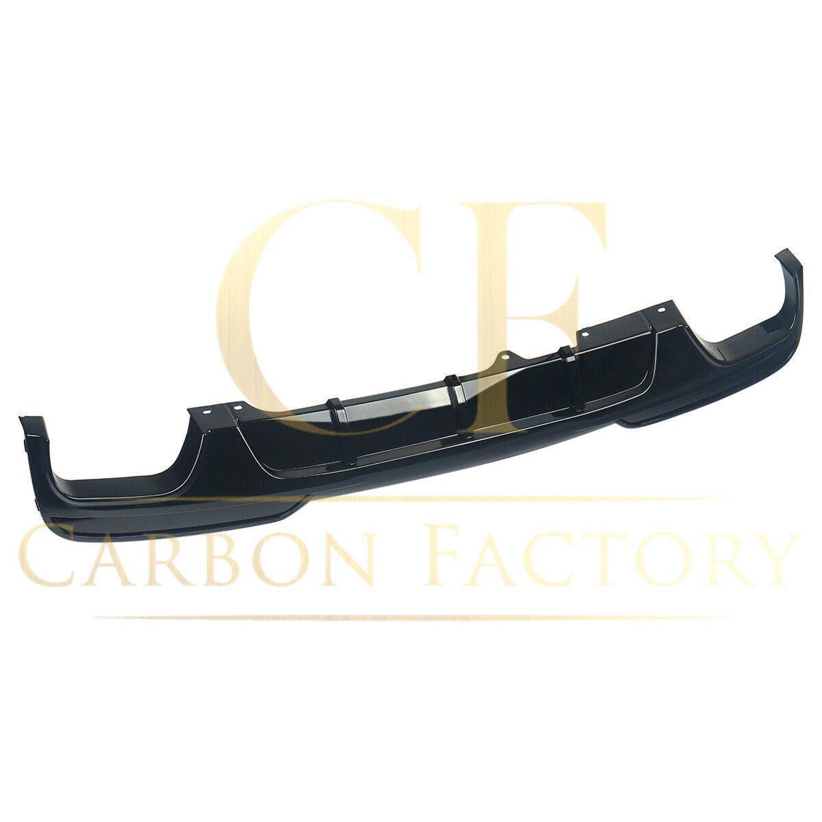 BMW F10 5 Series Gloss Black M Performance Style Rear Diffuser Quad Exhaust 10-17-Carbon Factory