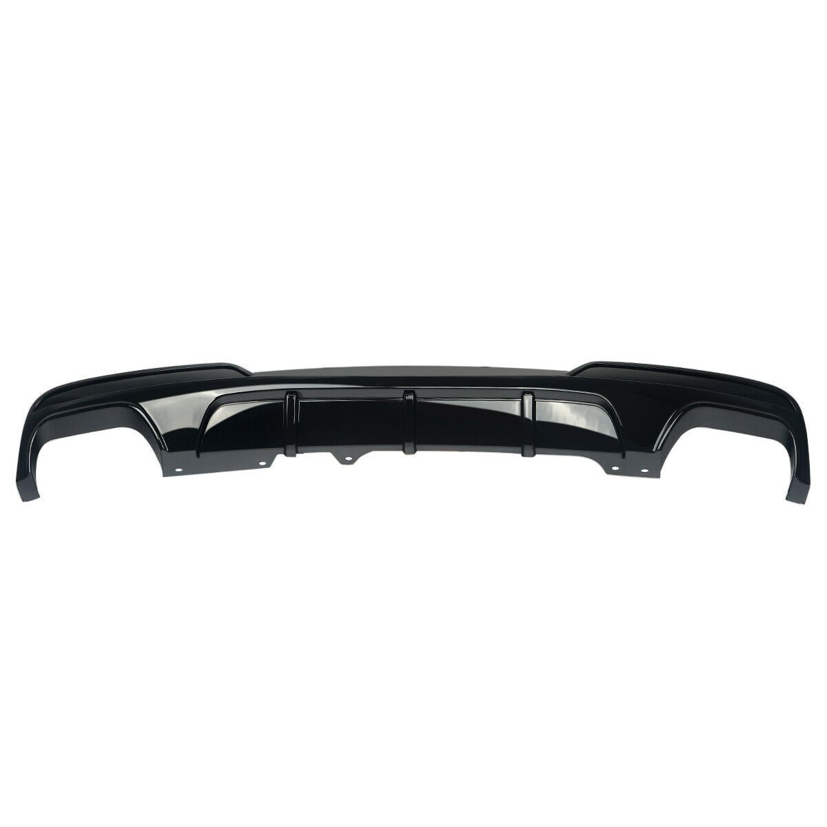 BMW F10 5 Series Gloss Black M Performance Style Rear Diffuser Quad Exhaust 10-17-Carbon Factory