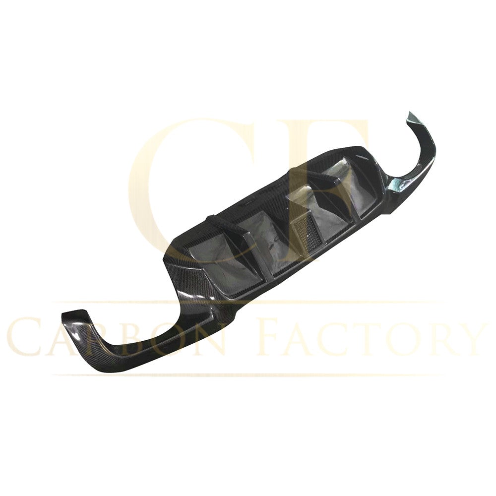 BMW F10 5 Series LED Style Carbon Fibre Rear Diffuser 10-17-Carbon Factory