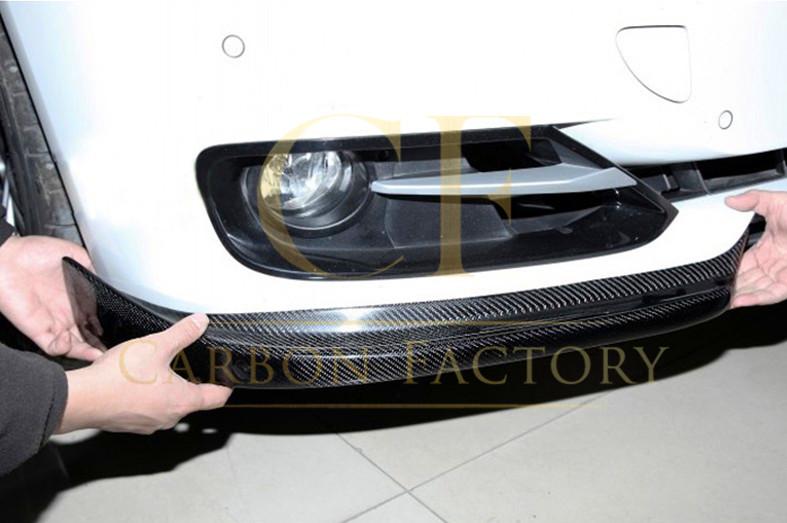 BMW F30 3 Series Non M Sport Carbon Fibre Front Extensions 12-19-Carbon Factory