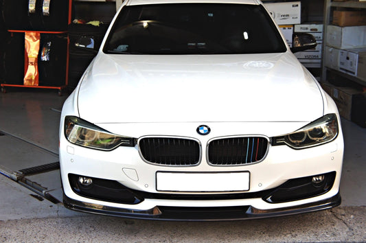 BMW F30 3 Series Non M Sport Style A Carbon Fibre Front Splitter 12-19-Carbon Factory