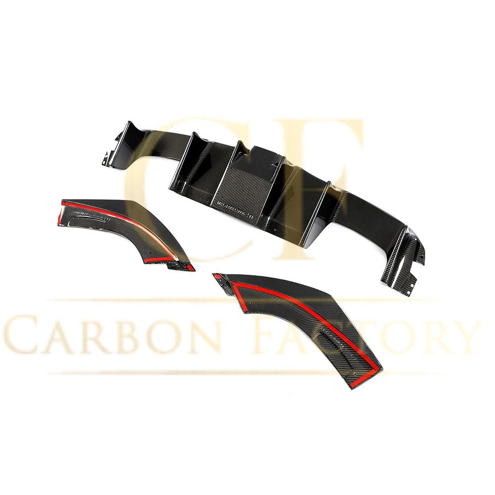BMW F87 M2 Carbon Fibre Rear Diffuser LED Style 16-21-Carbon Factory