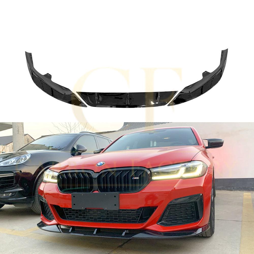 BMW G30 5 Series LCI FT Style Gloss Black Front Splitter 21-Present-Carbon Factory