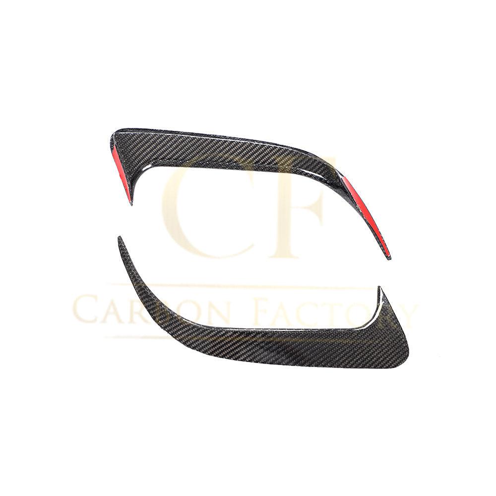 Mercedes Benz W117 CLA Carbon Fibre Rear Bumper Trims 13-19-Carbon Factory