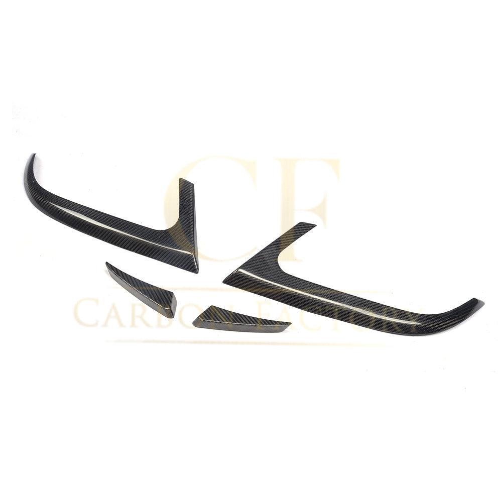 Mercedes Benz W117 CLA Carbon Fibre Rear Bumper Trims 4 pcs 13-15-Carbon Factory