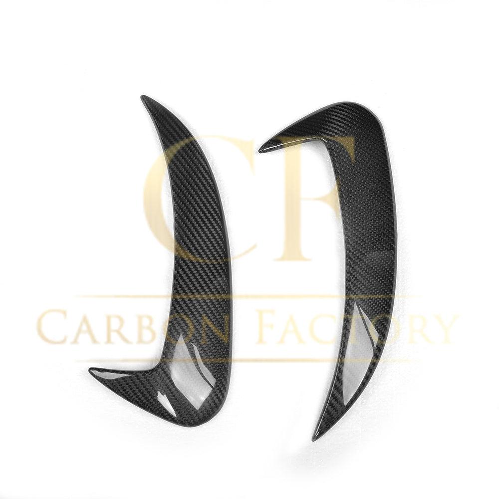 Mercedes W205 C Class 4 Door Saloon Carbon Fibre Rear Bumper Trims 15-18-Carbon Factory