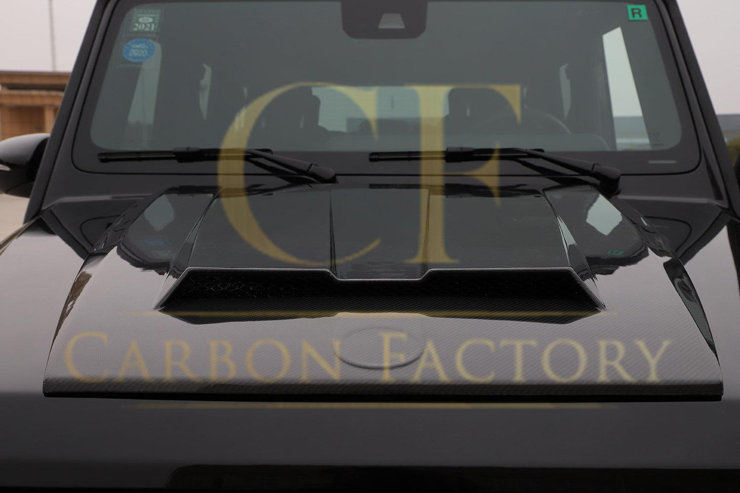 Mercedes W464 G Class G Wagon Pre-preg Carbon Fibre Bonnet Scoop 19-Present-Carbon Factory