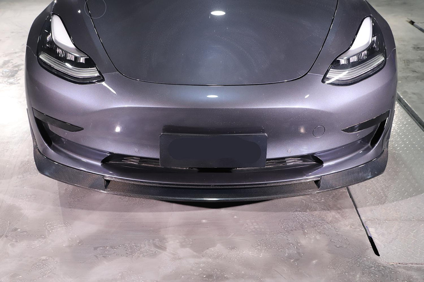 Tesla Model 3 MAD Style Carbon Fibre Front Splitter 16-Present-Carbon Factory