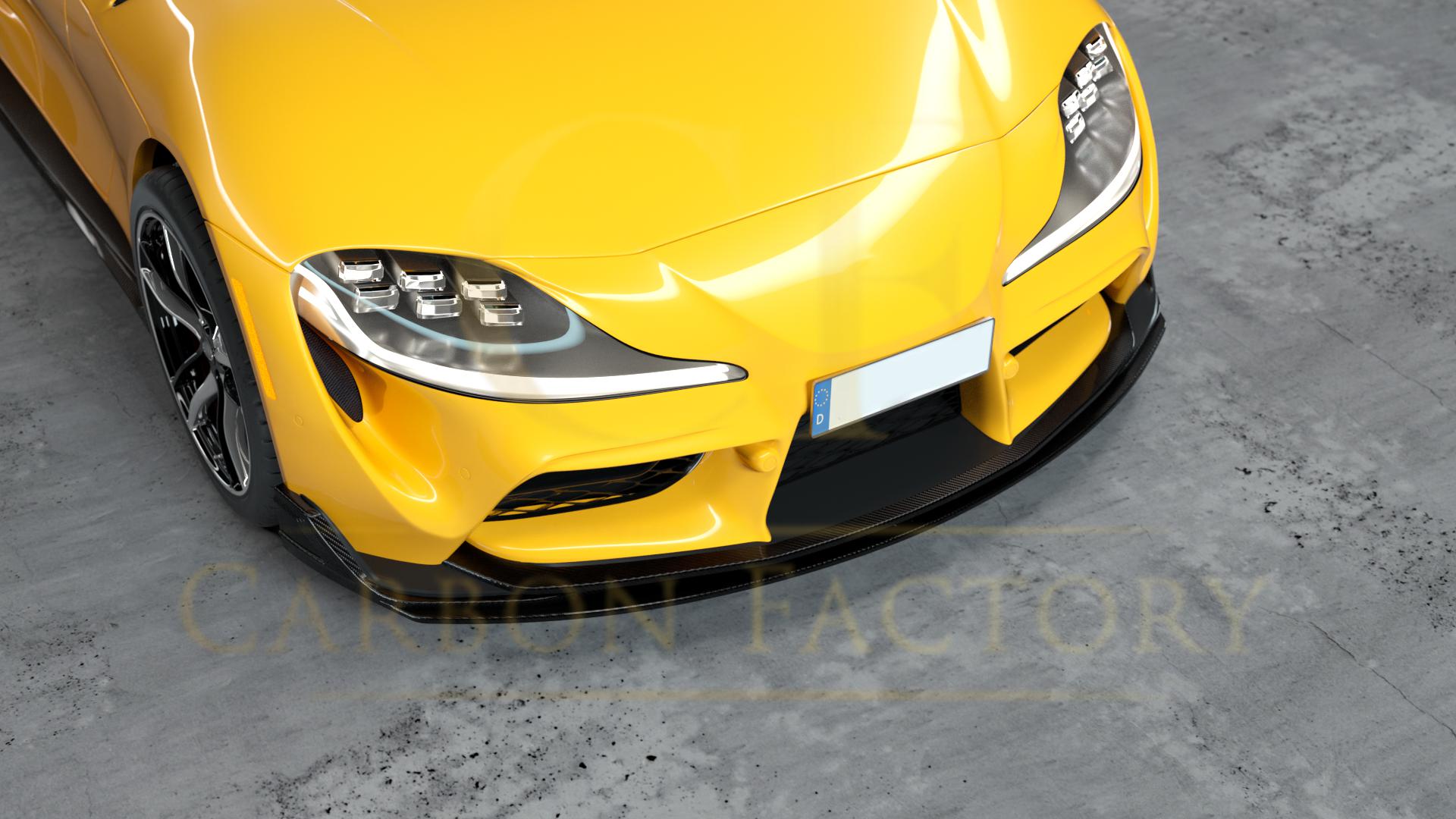 Toyota A90 Supra MZ Style Carbon Fibre Front Splitter 19-Present-Carbon Factory