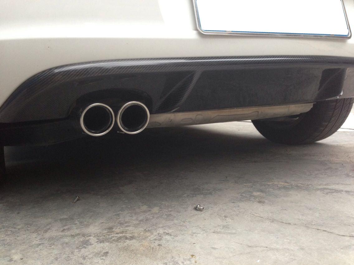 VW Golf MK6 GT Style Carbon Fibre Rear Diffuser 08-13 Twin Exhaust-Carbon Factory