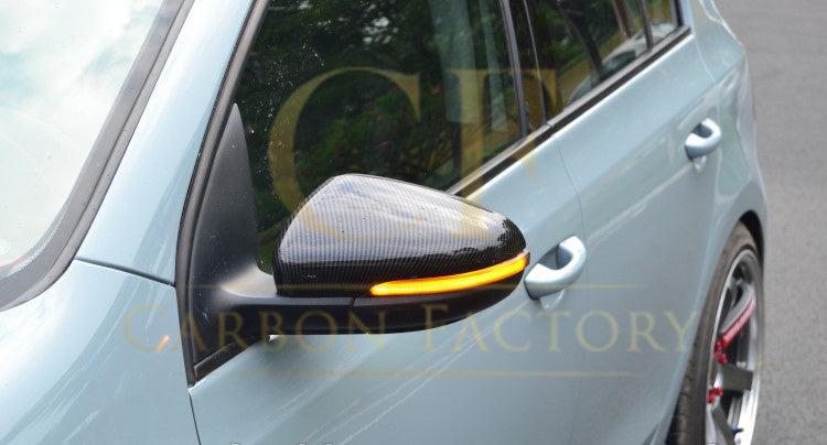 VW Golf MK6 GTI R20 OEM Style Carbon Fibre Mirror Covers 08-13-Carbon Factory