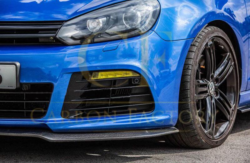 VW Golf MK6 R20 EXO Style Carbon Fibre Front Splitter 08-13-Carbon Factory