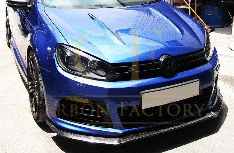 VW Golf MK6 R20 EXO Style Carbon Fibre Front Splitter 08-13-Carbon Factory