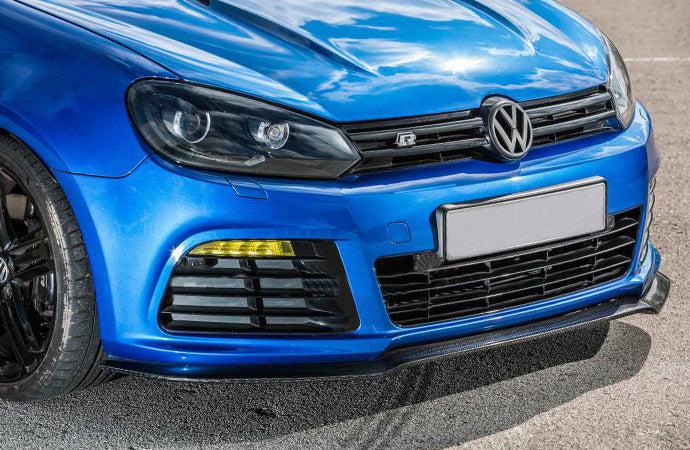 VW Golf MK6 R20 EXO Style Carbon Fibre Front Splitter 08-13-Carbon Factory