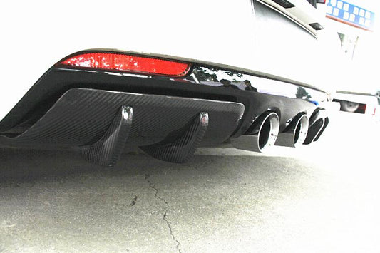 VW Golf MK6 R20 OSIR Style Carbon Fibre Rear Diffuser 08-13-Carbon Factory