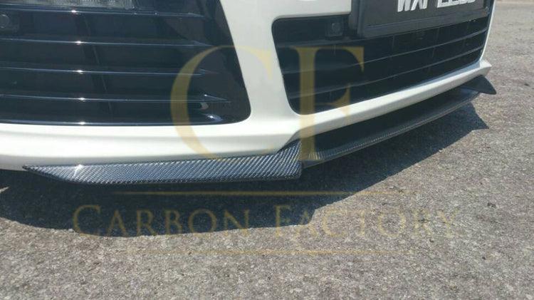 VW Golf MK6 R20 V Style Carbon Fibre Front Splitter 08-13-Carbon Factory