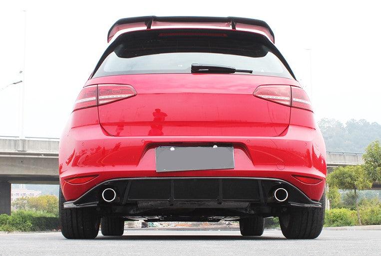 VW Golf MK7 GTI JP Style Carbon Fibre Rear Diffuser 14-17-Carbon Factory