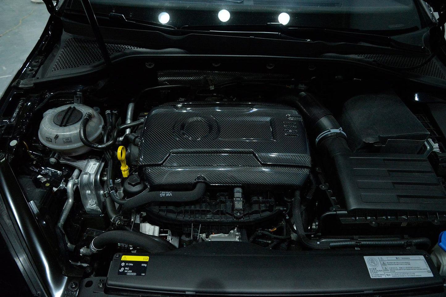 VW Golf MK7 GTI & R Carbon Fibre Engine Cover 14-17-Carbon Factory