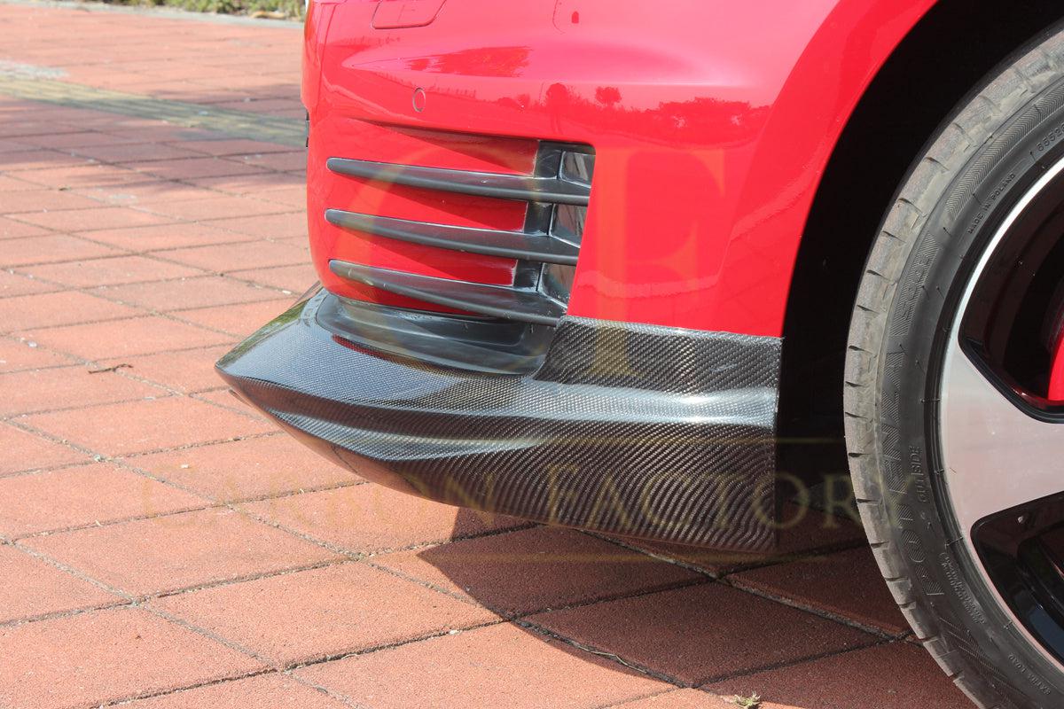 VW Golf MK7 GTI V Style Carbon Fibre Front Splitter 14-17-Carbon Factory