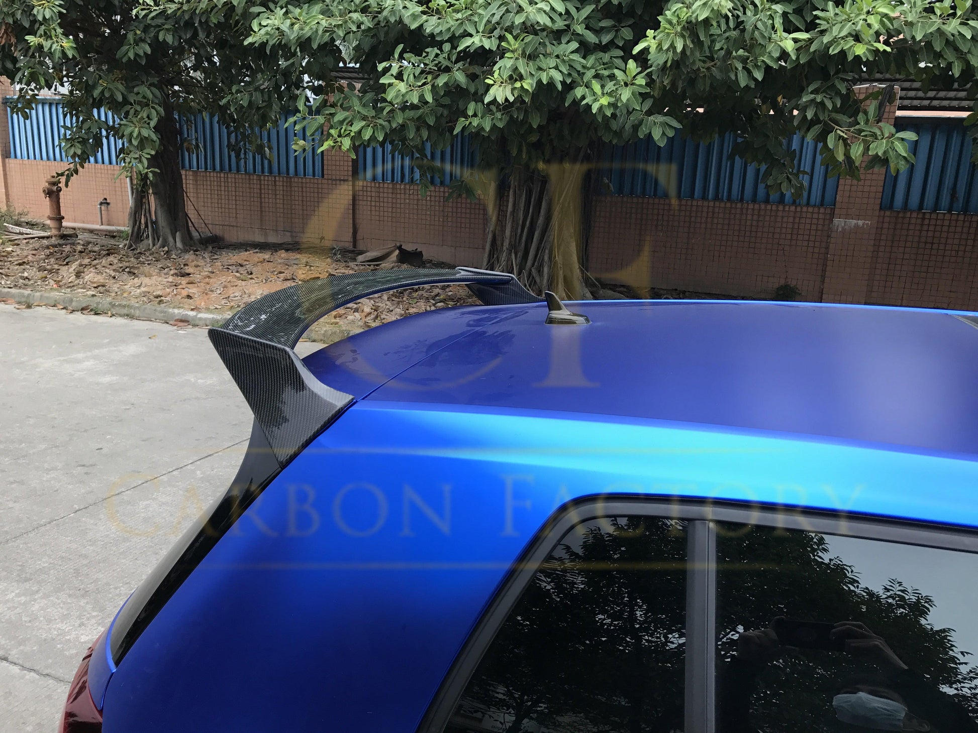 VW Golf MK7 J Style Carbon Fibre Roof Spoiler 14-20-Carbon Factory