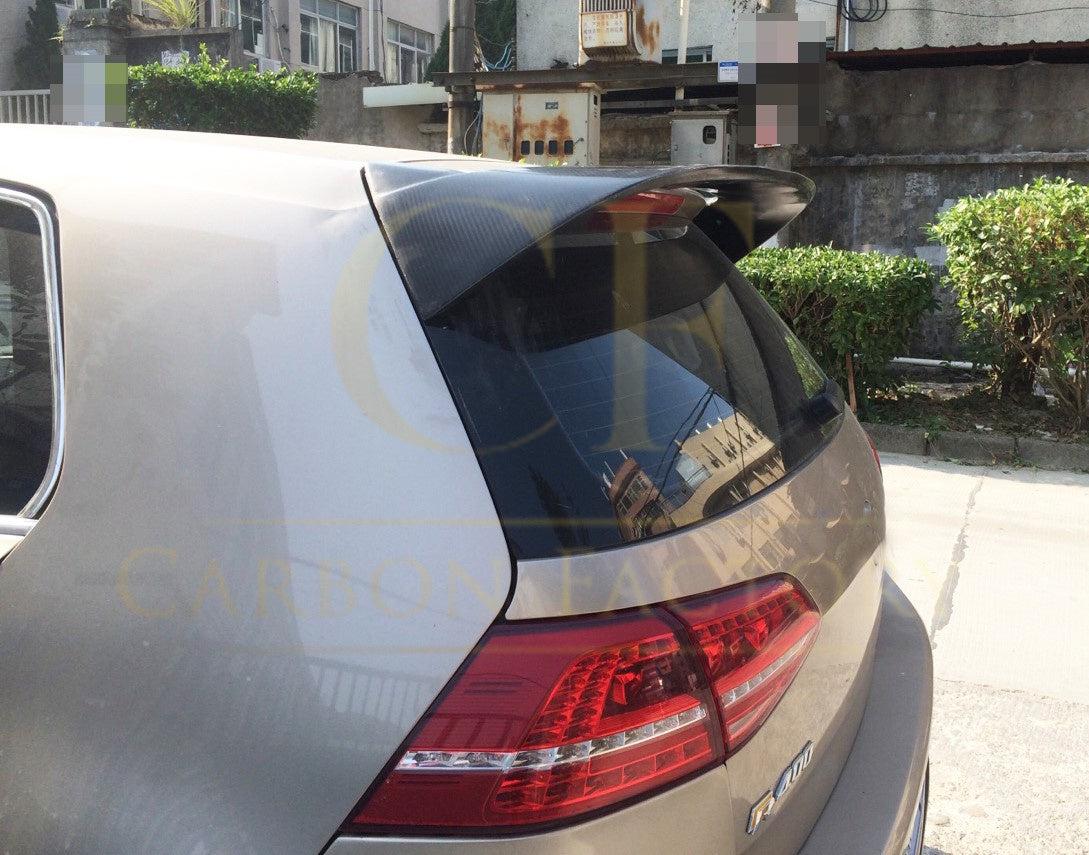 VW Golf MK7 P Style Carbon Fibre Roof Spoiler 14-20-Carbon Factory