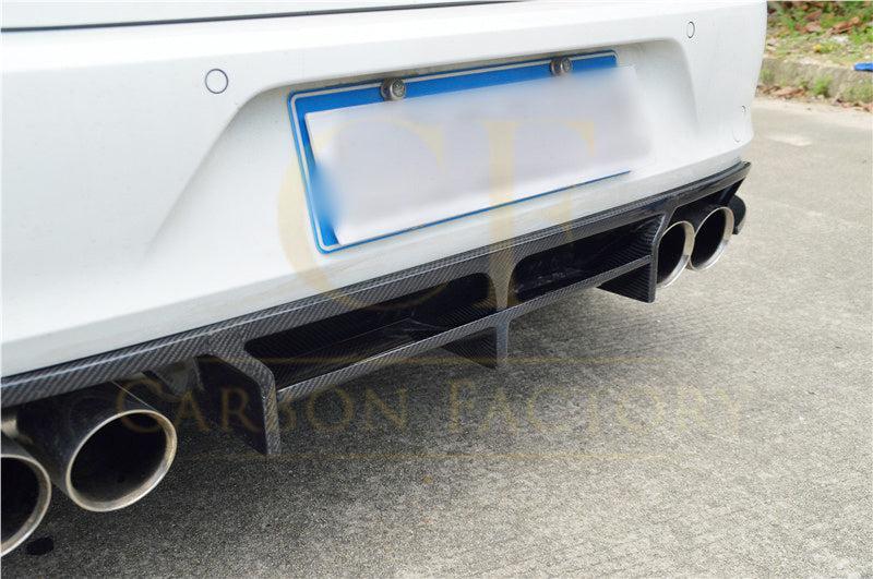 VW Golf MK7 R OS Style Carbon Fibre Rear Diffuser 14-17-Carbon Factory