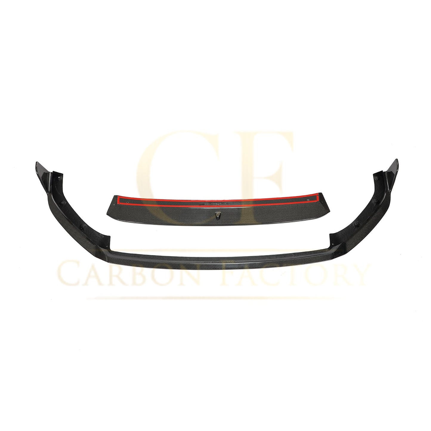 VW Golf MK7.5 GTI MK Style Carbon Fibre Front Splitter 18-20-Carbon Factory