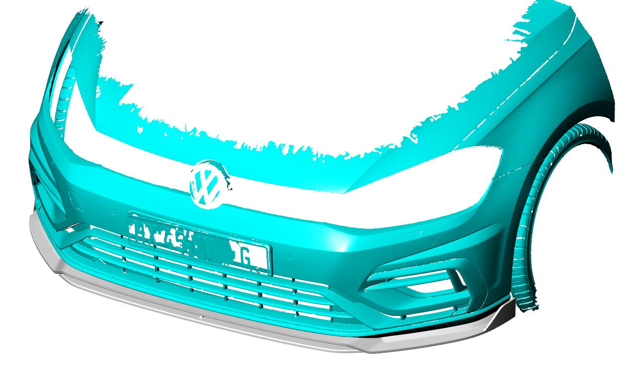 VW Golf MK7.5 R CS Style Carbon Fibre Front Splitter 18-20-Carbon Factory