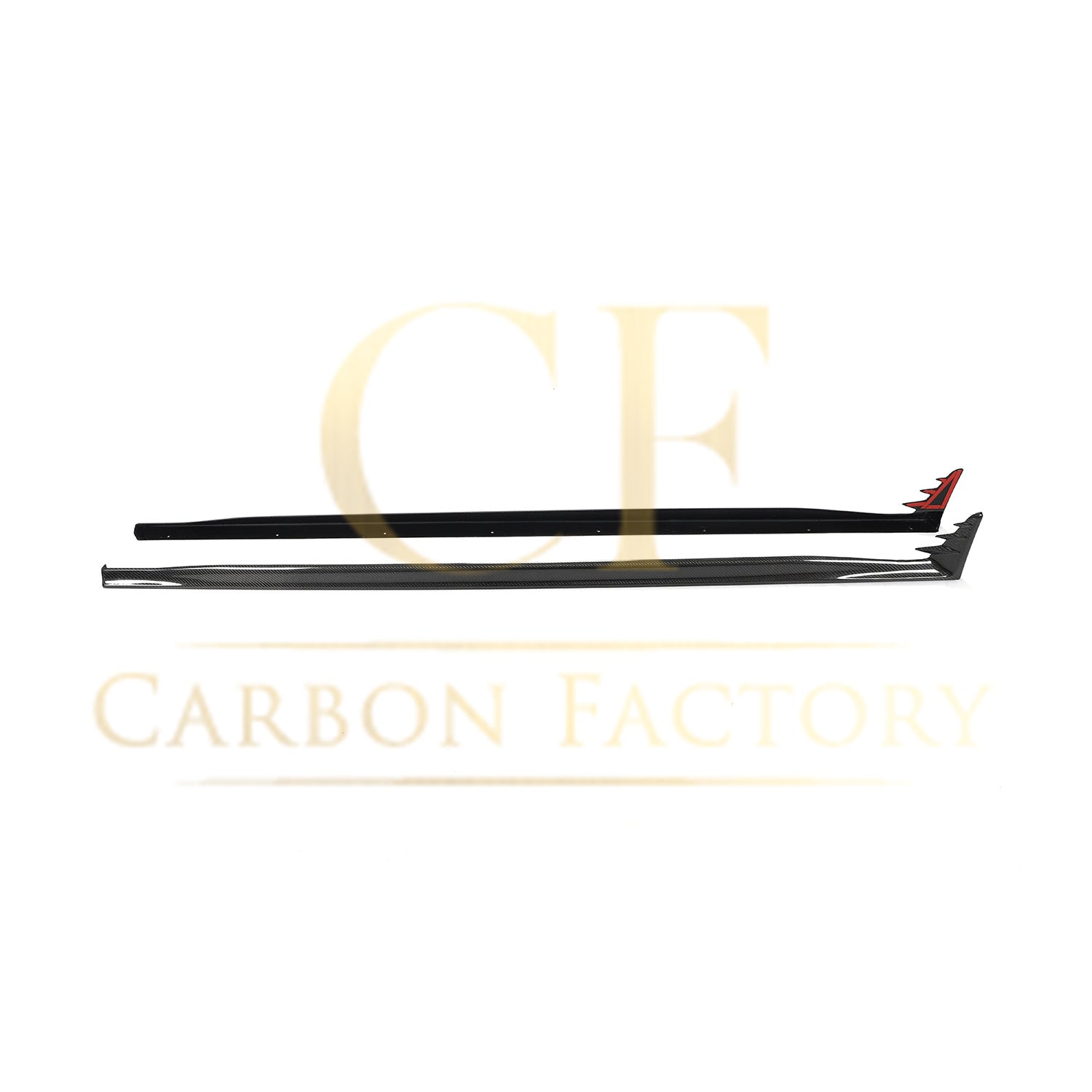 VW Golf MK8 GTI & R Line V Style Carbon Fibre Side Skirt 21-Present-Carbon Factory