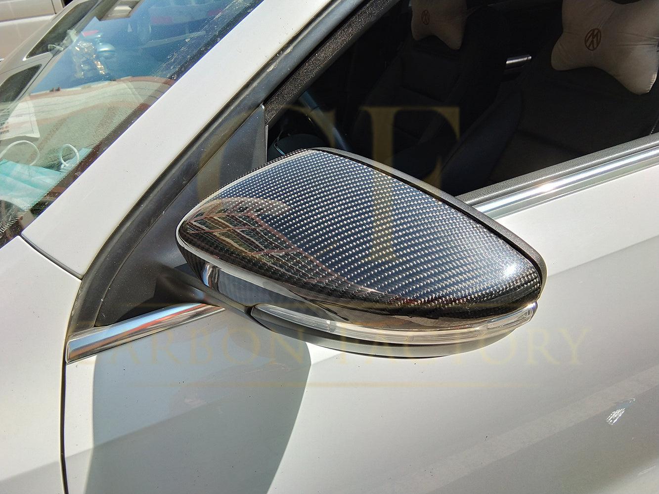 VW Passat B7 Scirocco Carbon Fibre Replacement Mirror Covers 10-14-Carbon Factory