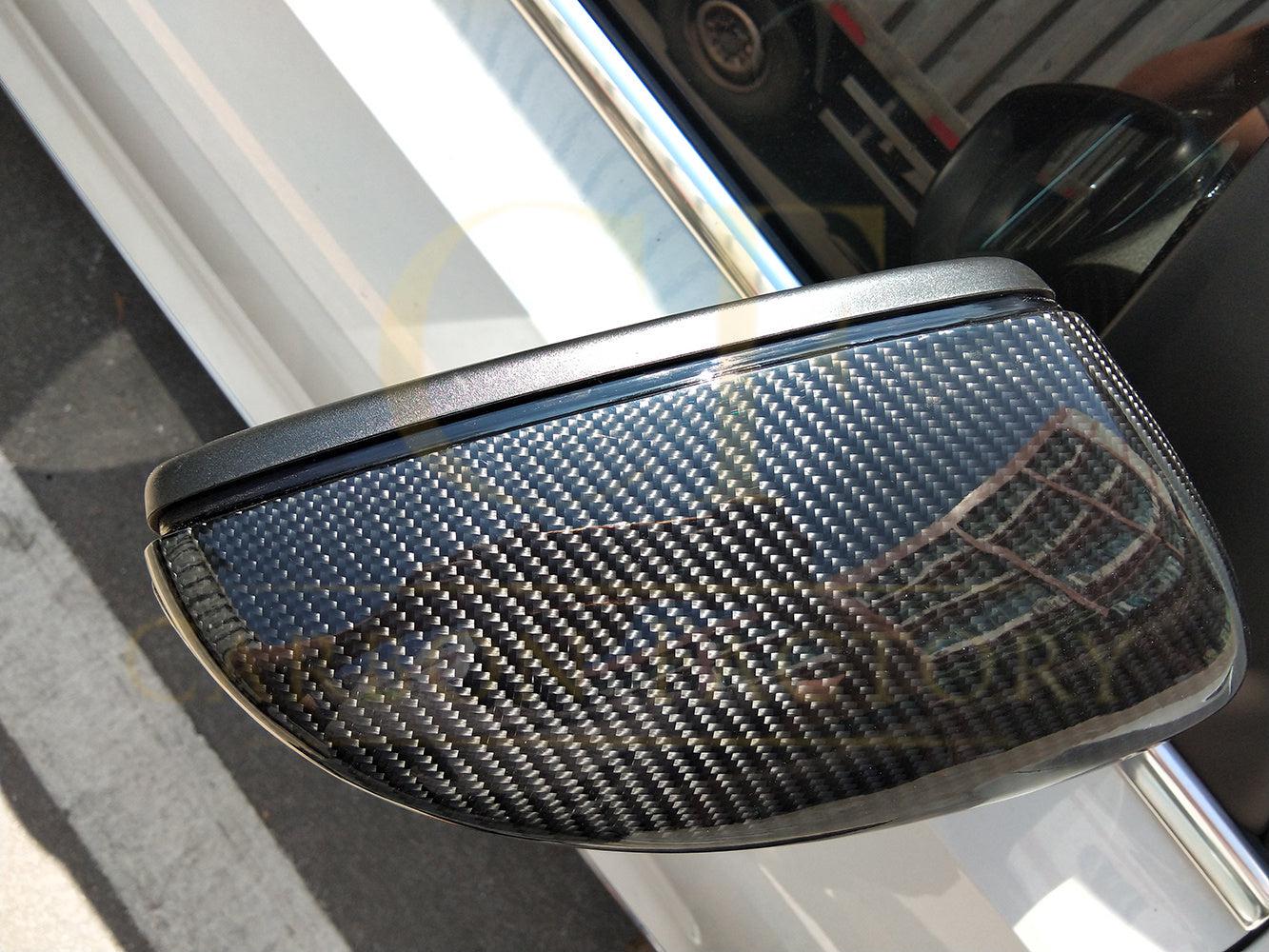 VW Passat B7 Scirocco Carbon Fibre Replacement Mirror Covers 10-14-Carbon Factory