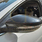 VW Passat B7 Scirocco Carbon Fibre Replacement Mirror Covers 10-14-Carbon Factory