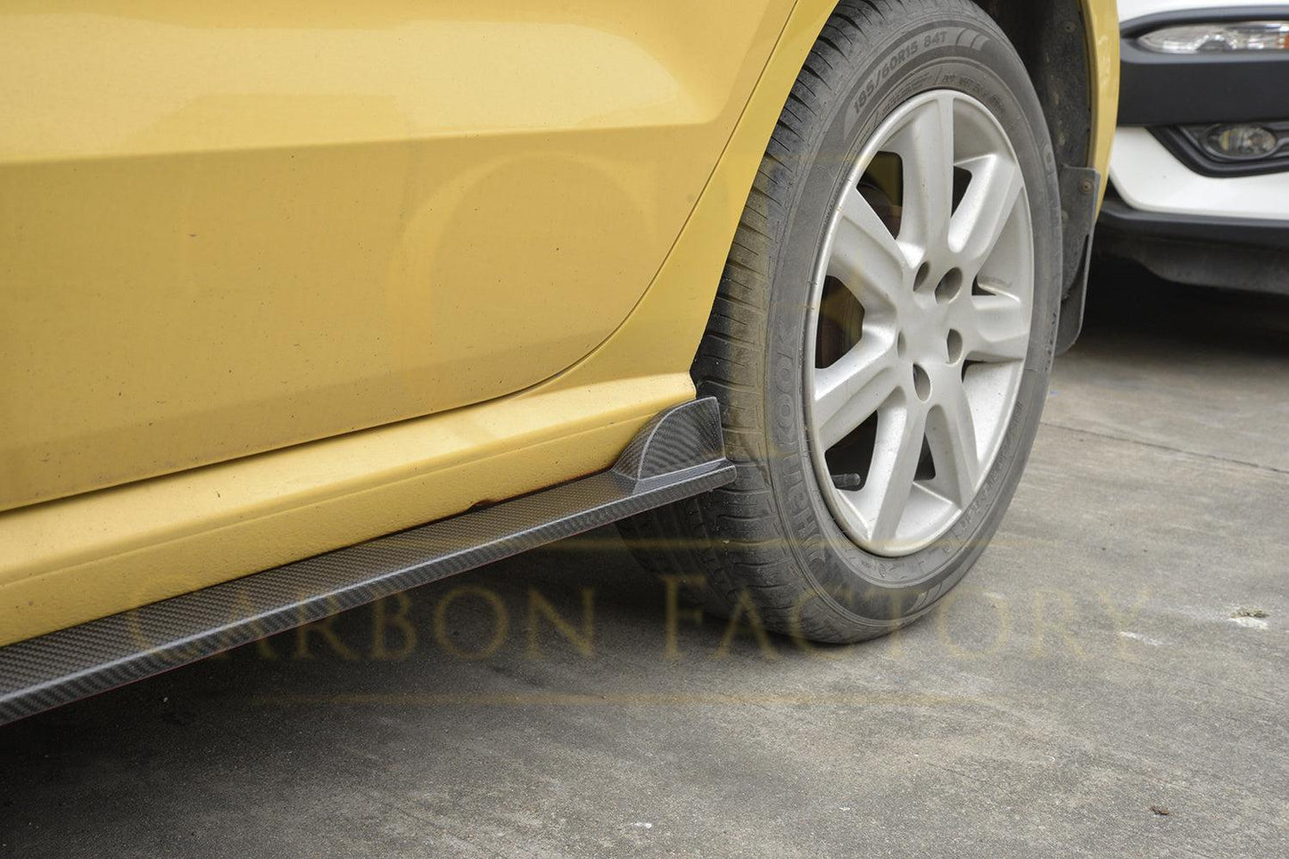 VW Polo MK5 non GTI V Style Carbon Fibre Side Skirt 11-16-Carbon Factory