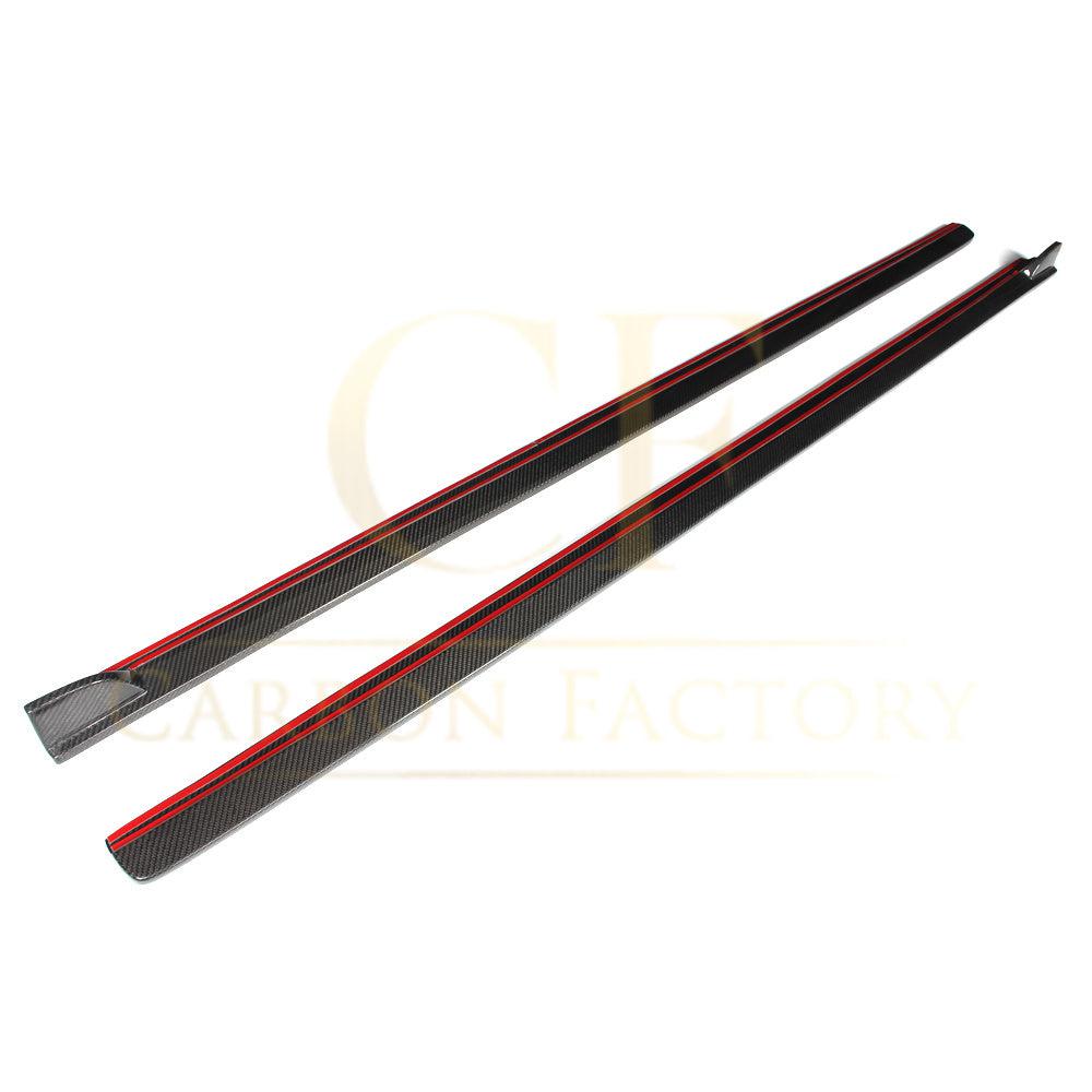 VW Polo MK5 non GTI V Style Carbon Fibre Side Skirt 11-16-Carbon Factory