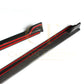 VW Polo MK5 non GTI V Style Carbon Fibre Side Skirt 11-16-Carbon Factory